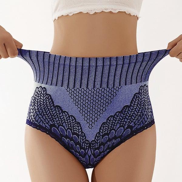 (🔥Achetez-en 1 et obtenez-en 5 gratuitement 🔥) Culotte à Taille Haute en Dentelle pour Femmes