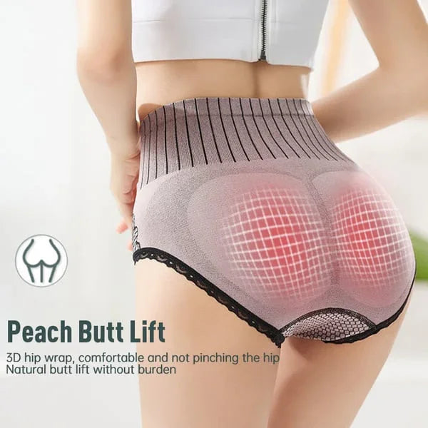 (🔥Achetez-en 1 et obtenez-en 5 gratuitement 🔥) Culotte à Taille Haute en Dentelle pour Femmes