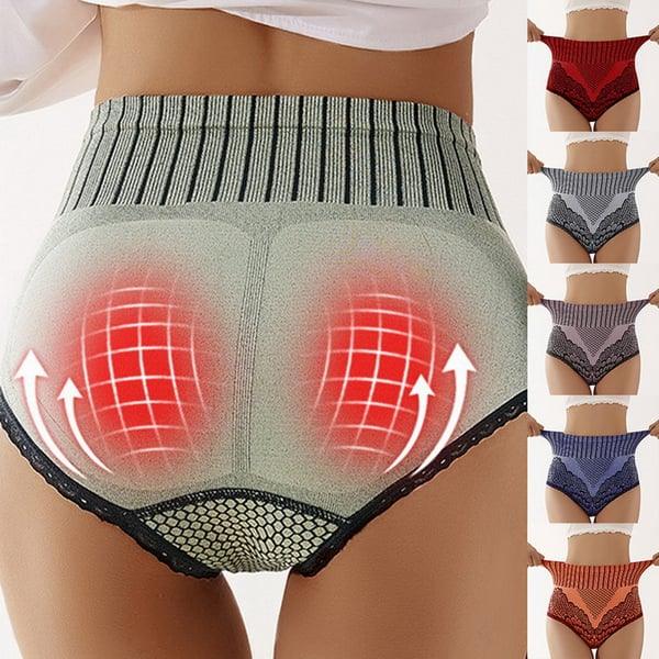 (🔥Achetez-en 1 et obtenez-en 5 gratuitement 🔥) Culotte à Taille Haute en Dentelle pour Femmes