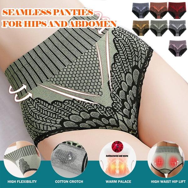 (🔥Achetez-en 1 et obtenez-en 5 gratuitement 🔥) Culotte à Taille Haute en Dentelle pour Femmes